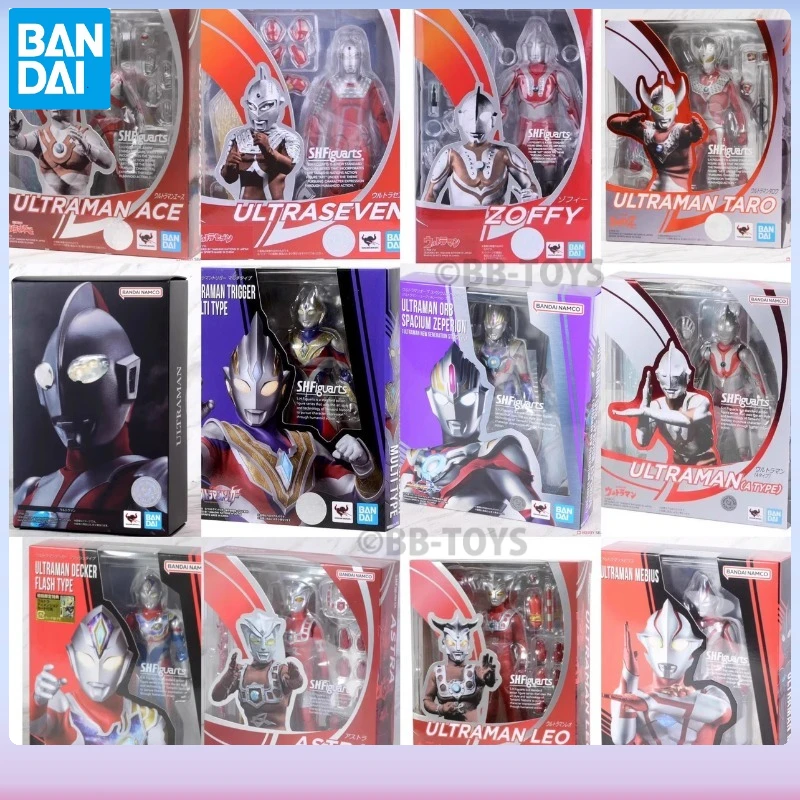 

In Stock Bandai Original SHF Ace Seven Ultraman Zofitero Leod Catlica Orb First Generation Action Doll Toy Model Gift Finished