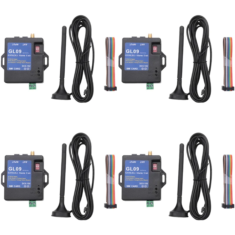 ZIZI 4X GL09 8 قنوات تعمل بالبطارية، أنظمة إنذار GSM، نظام أمان تنبيه عبر الرسائل القصيرة 2019 #4