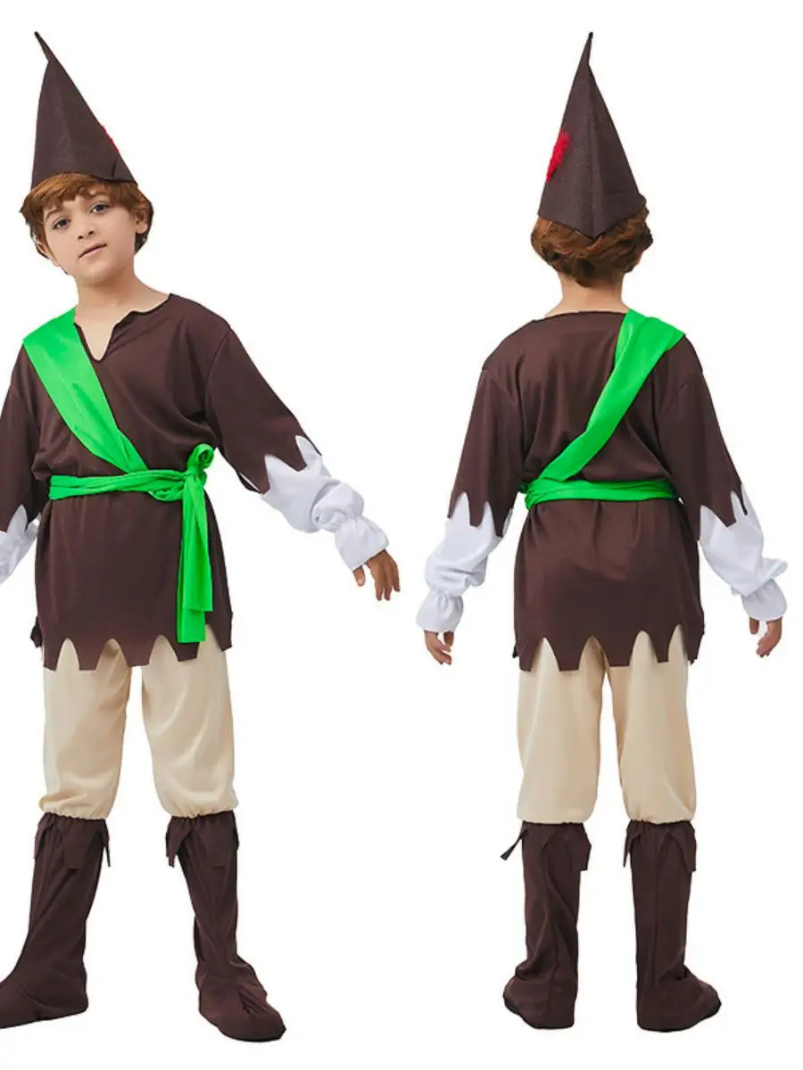 زي روبن هود للأطفال، زي الهالوين التنكري، ملابس تنكرية لأداء الأدوار، زينة كرتونية