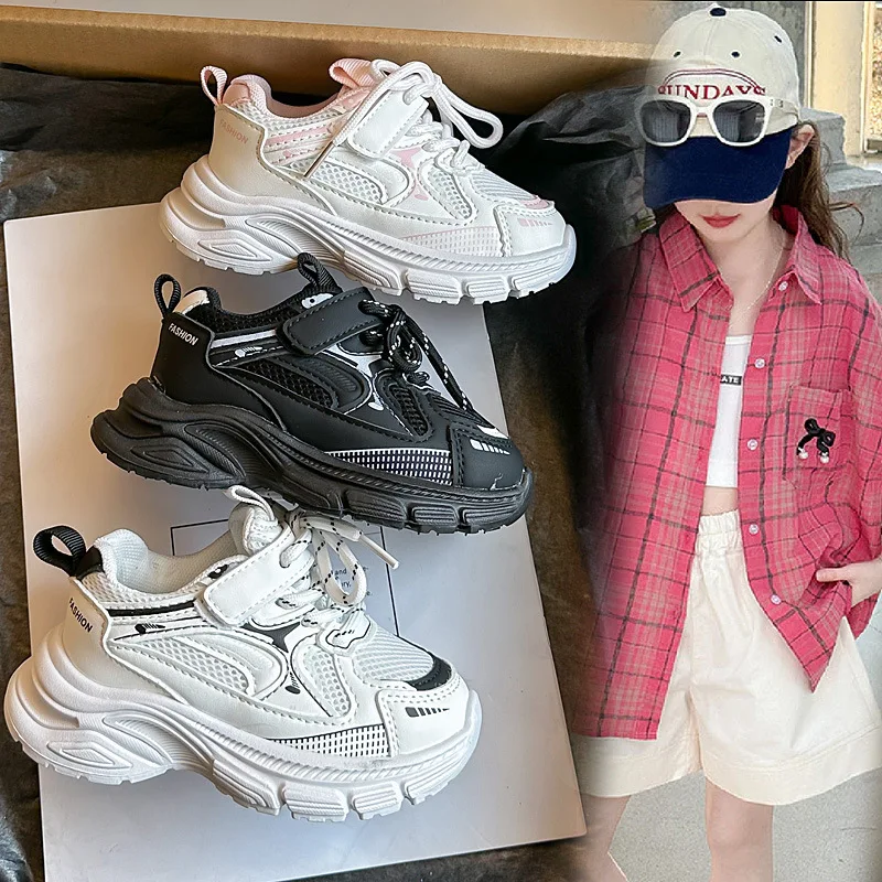 

Children Sneakers Mesh Breathable Kids Running Shoes Soft Bottom Casual 2026 Brand New Boys Girls Sports Shoes Comfort Trendy