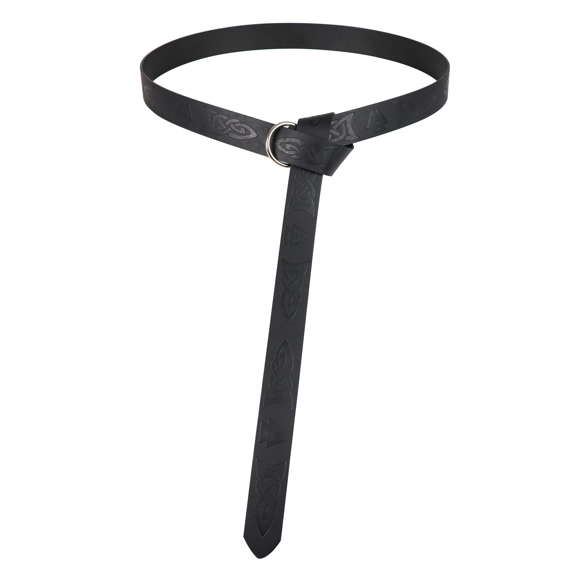 เรอเนซองส์หนัง PU เข็มขัดคอสเพลย์ไวกิ้งเข็มขัดพิมพ์ลายสำหรับชุดยุคฟื้นฟูศิลปวิทยายุคกลาง