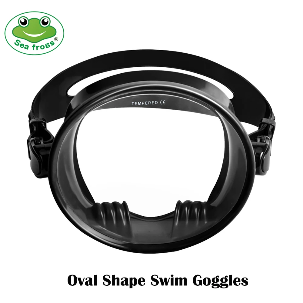 

Golden Seafrogs Professional Adult Kids Swim Goggles Snorkel Diving Mask Scuba Spearfishing Round Oval Shape Diving Mask