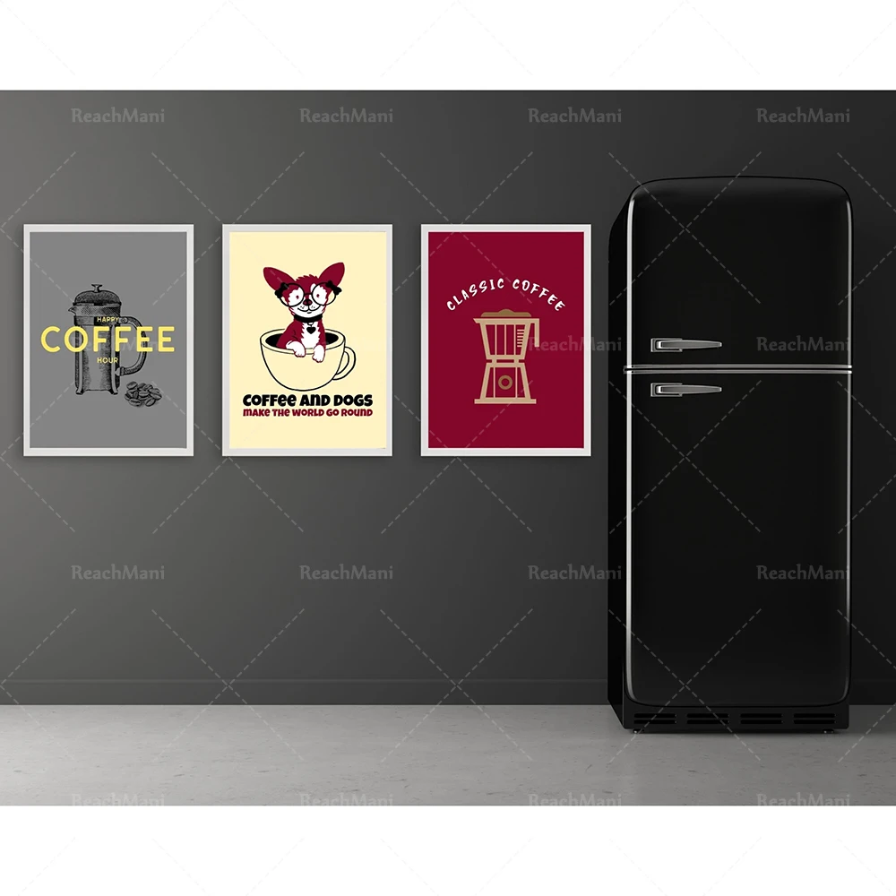 coffee kitchen wall art, cute dog coffee print, humorous coffee print, kitchen home decor, gift for coffee lovers