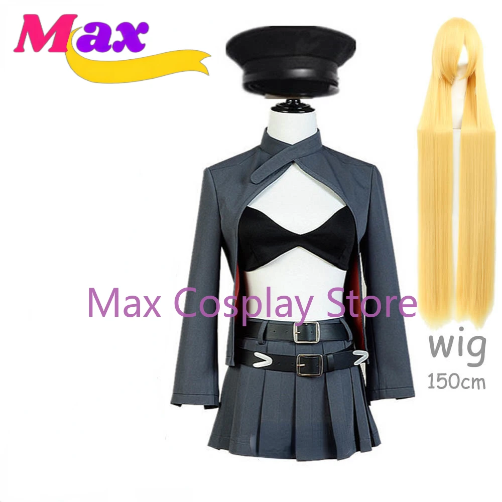 

Max Cos Anime Noragami Bishamon Costume Bikini Costume Sexy Cosplay Full Set Uniform+long Wig Halloween Costume Women Men Party