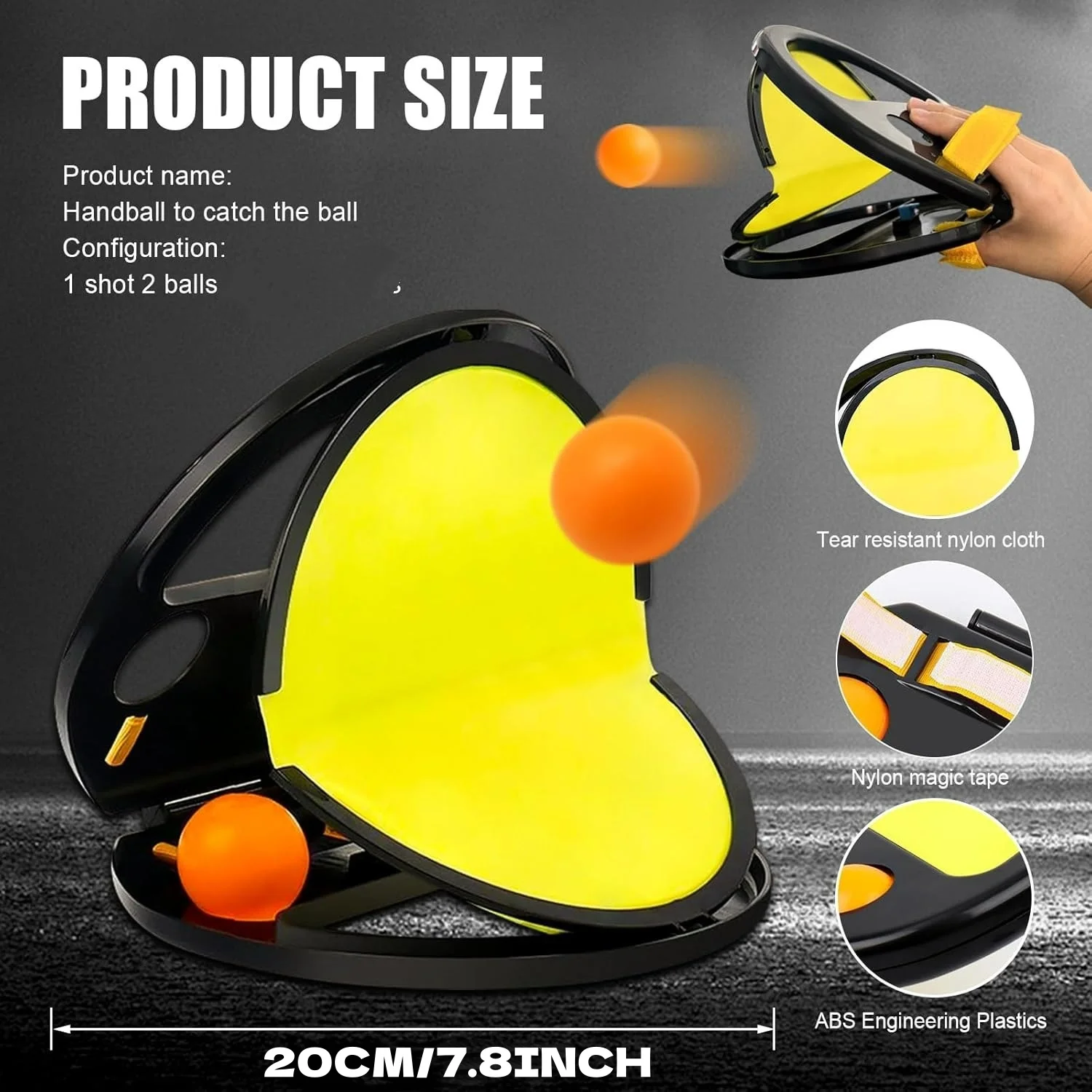 Outdoor Games Parent-Child Throwing and Catching Ball Sports Fitness Hand Grasping The Ball Racket for Adult Children Toys Gifts