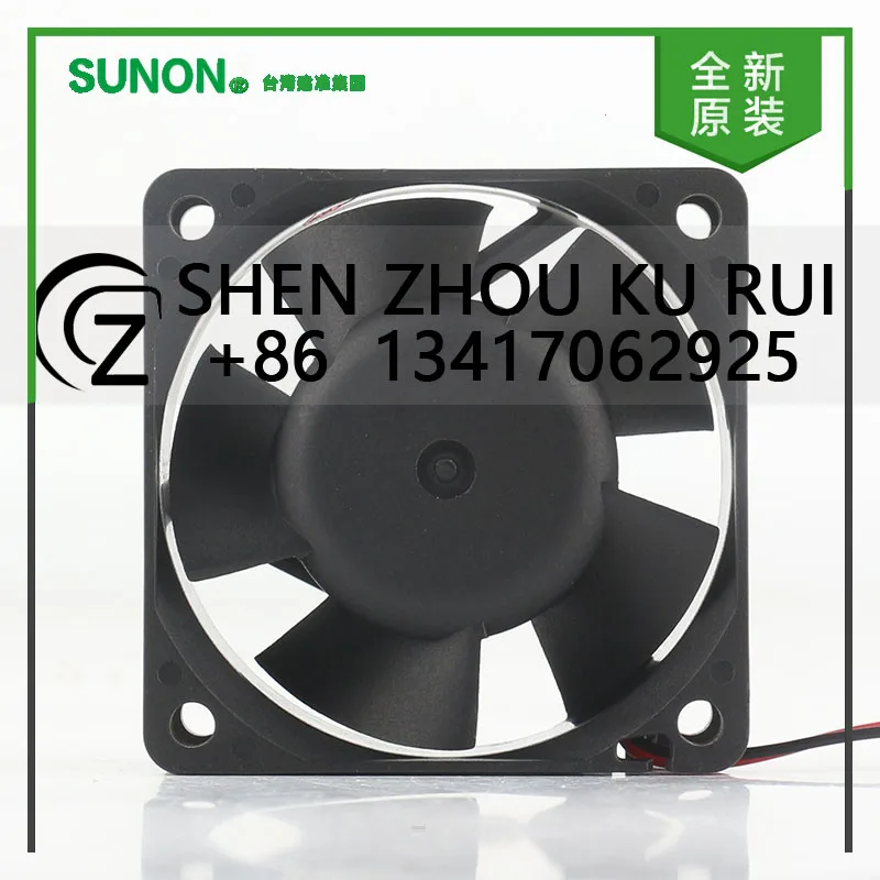 Original Sunon 5V 12V 48V DC 24V 1.9W AC EC 6025 60X60X25MM 6CM magnetic suspension server Mute inverter KDE2406PTVX cooling fan - view 2