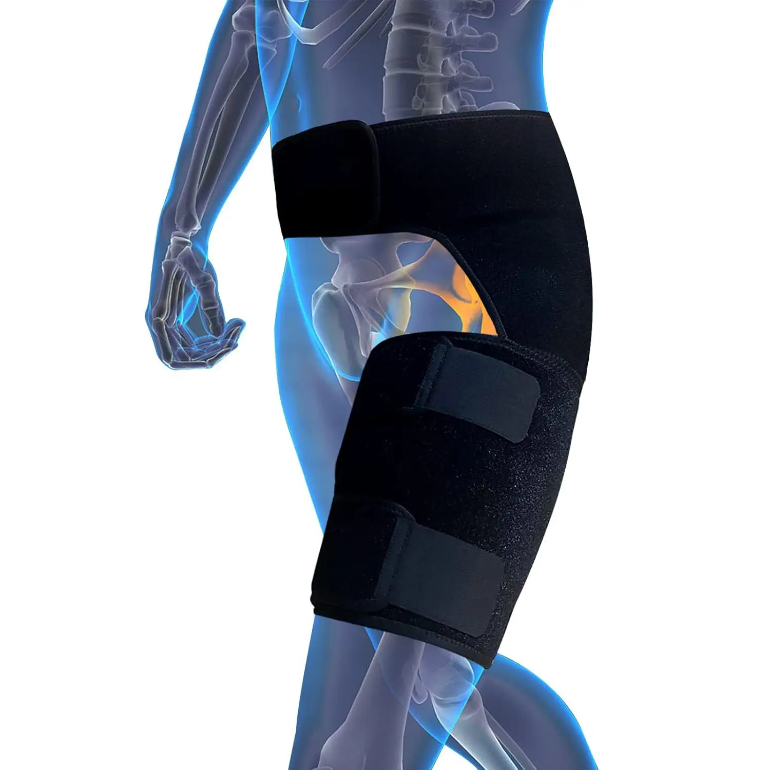 VKWE Hip Brace Hip Support for Men and Women,Thigh Support Groin Brace Sciatic