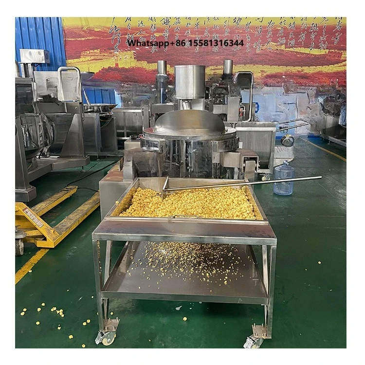 China Industrial Popcorn Machine Automatic Caramel Chocolate Flavored Multi Functional Popcorn Making Machine