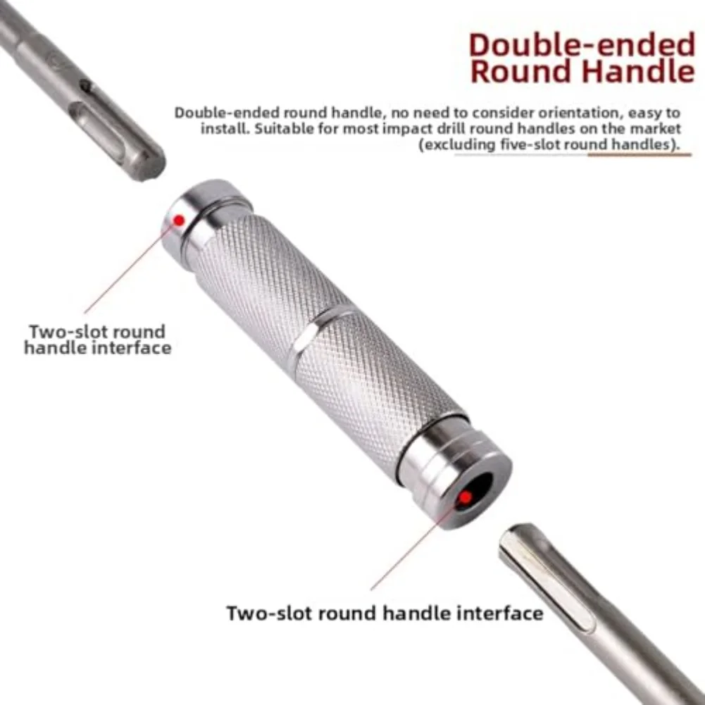 Quick Release 26cm For SDS Plus Extension Rod for Rotary Hammer Drill with High Carbon Steel and Chrome Vanadium Steel