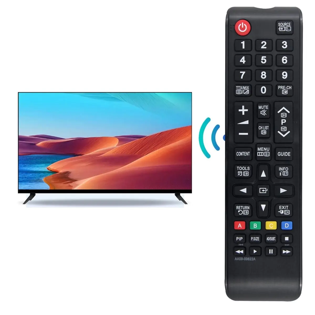 A41T Replace AA59-00622A Remote for Samsung LED TV T19B300EW T22B300EW T22B300MW T22B350EW T23B350EW T24B300EW T24B301EW