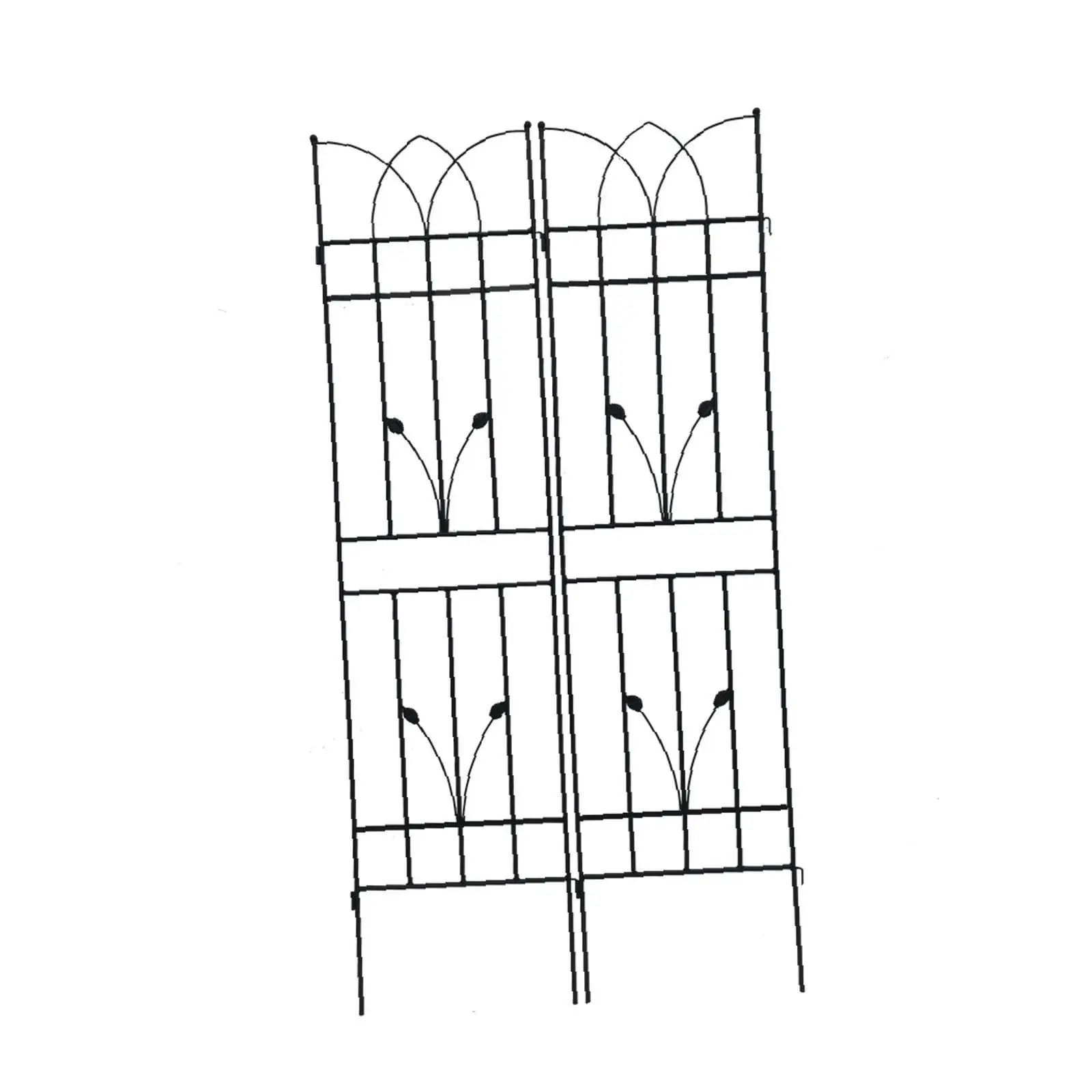 

71 Inch Metal Climbing Plant Trellis Rustproof Arch Frame for Flower Support in Outdoor Gardens