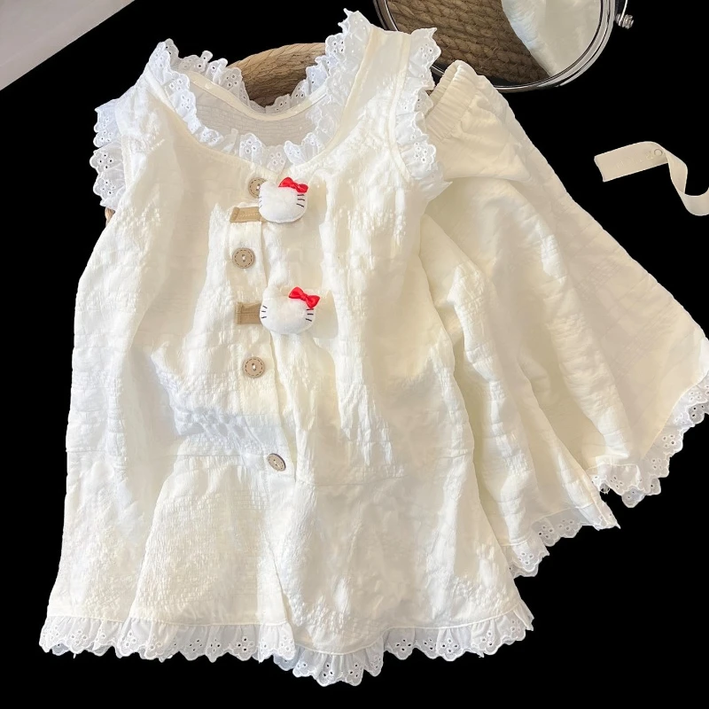 

Kids Summer Pajama Shorts Thin Breathable Soft Cotton Lightweight Comfortable Sleepwear for Children Collection