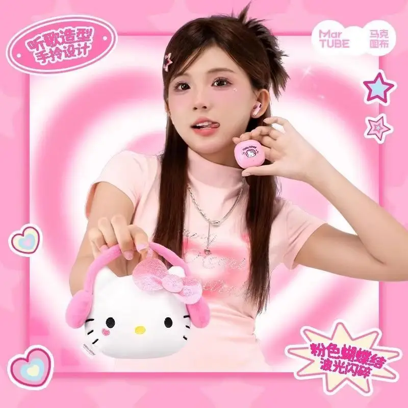 Sanrio Hello Kitty casque Bluetooth sans fil boîte aveugle cadeau d'écoute de musique cadeau Surprise sur le thème Anime pour les Fans