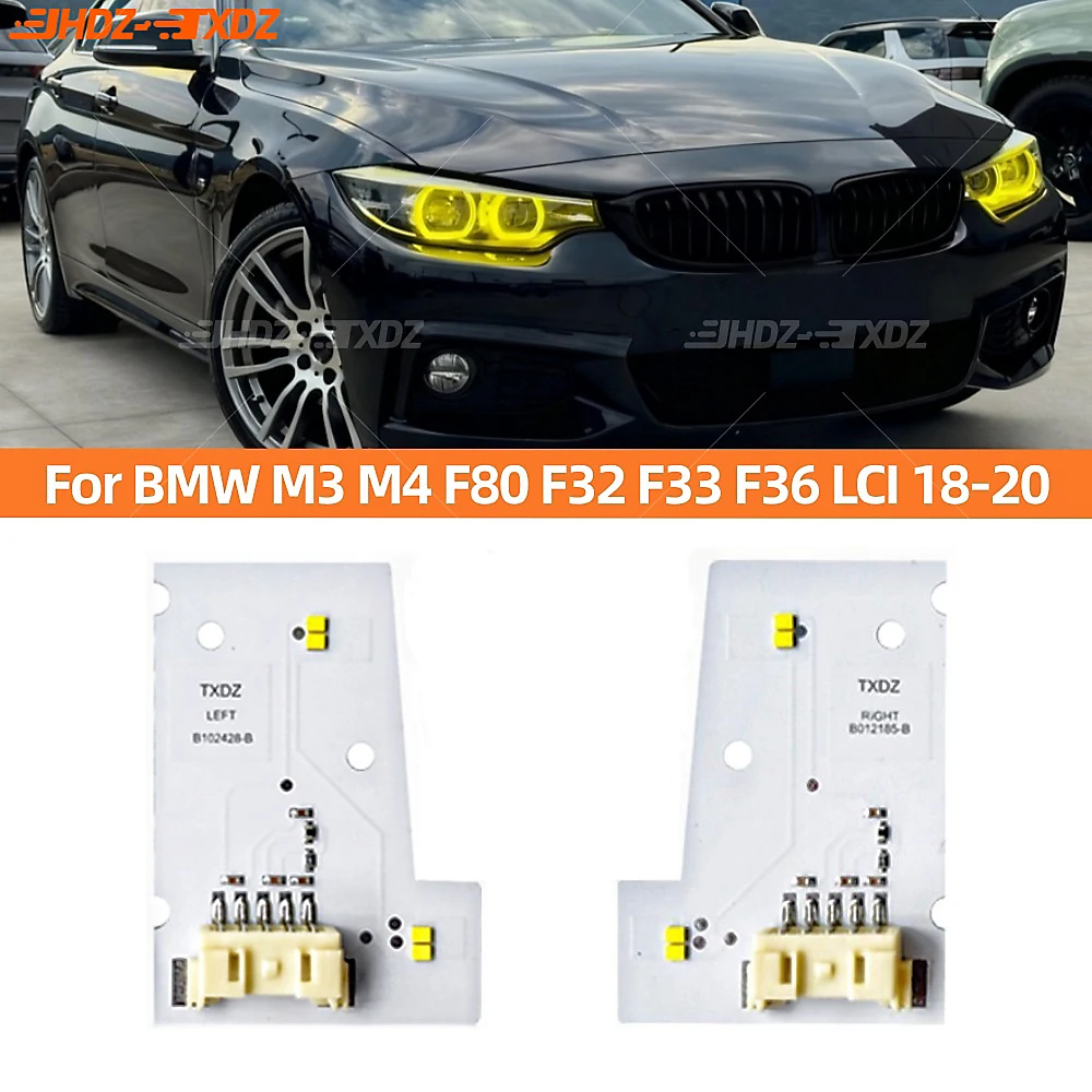 

Angel Eyes DRL LED Board Daytime Running Light Module Non-Adaptive Headlight For BMW M3 M4 F80 F32 F33 F36 LCI 430i 2018-2020