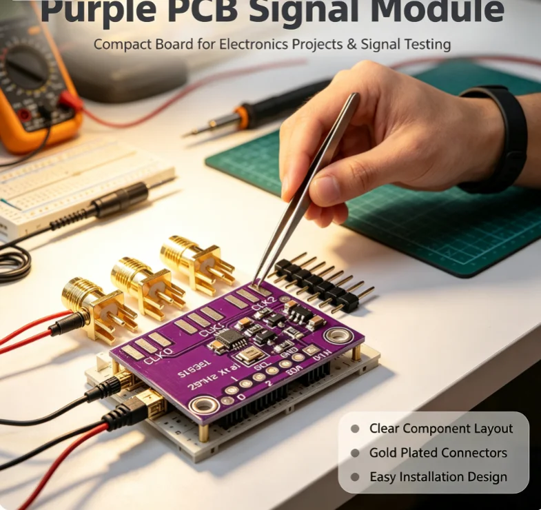 1 Set Signal Generator Clock 8KHz-160MHz DC 3V-5V CJMCU-5351 Si5351A Si5351 I2C Clock Generator Breakout Board Module