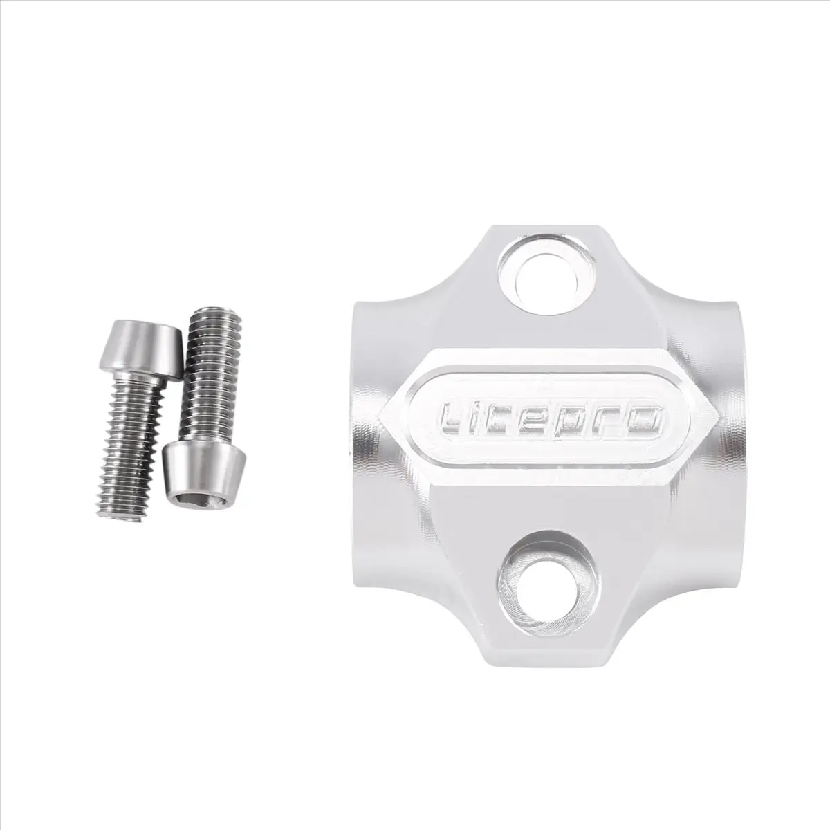 ABJV للطي دراجة سبيكة رئيس أنبوب الغطاء العلوي 25.4 مللي متر المزدوج مسمار مقبض آخر غطاء دراجة الملحقات ، فضي