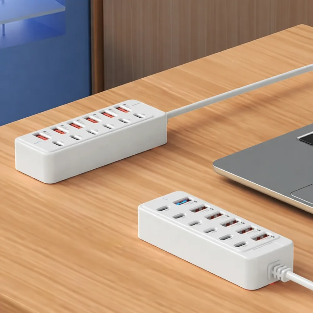อะแดปเตอร์ฮับ USB 12 พอร์ต 6 U - Desk Accessories บทวิจารณ์และราคา