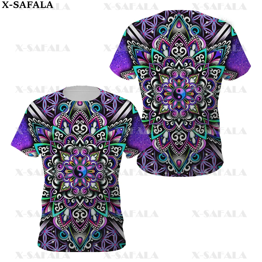 Psychedelic Hippie Psychedelic Colorful Trippy 3D Printed High Quality T-shirt Summer Round Neck Men Female Casual Top-3