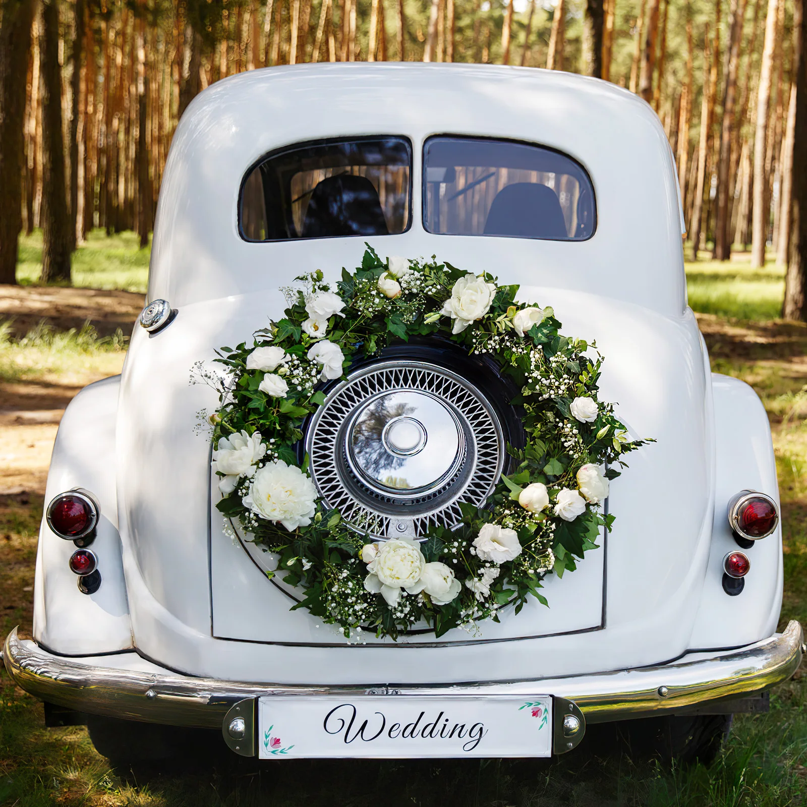 

Cup Flower Decoration 13# Round Disc Mud Wedding Car Sticker Decorative Plastic Base Car Accessories Flower