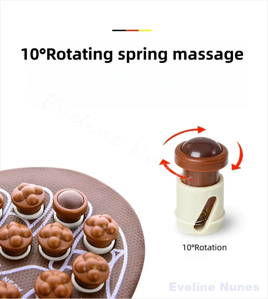 Brown Foot Massage Slippers Men/women Gift First Choice Acupressure Jade Spring Magnetic Therapy Shoes - view 6