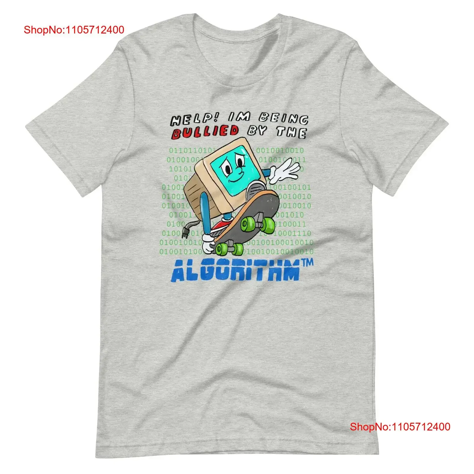 T-shirt Algorithm Bully vintage délavé respirant streetwear décontracté vêtements de créateur haut polyvalent pour le quotidien extensible