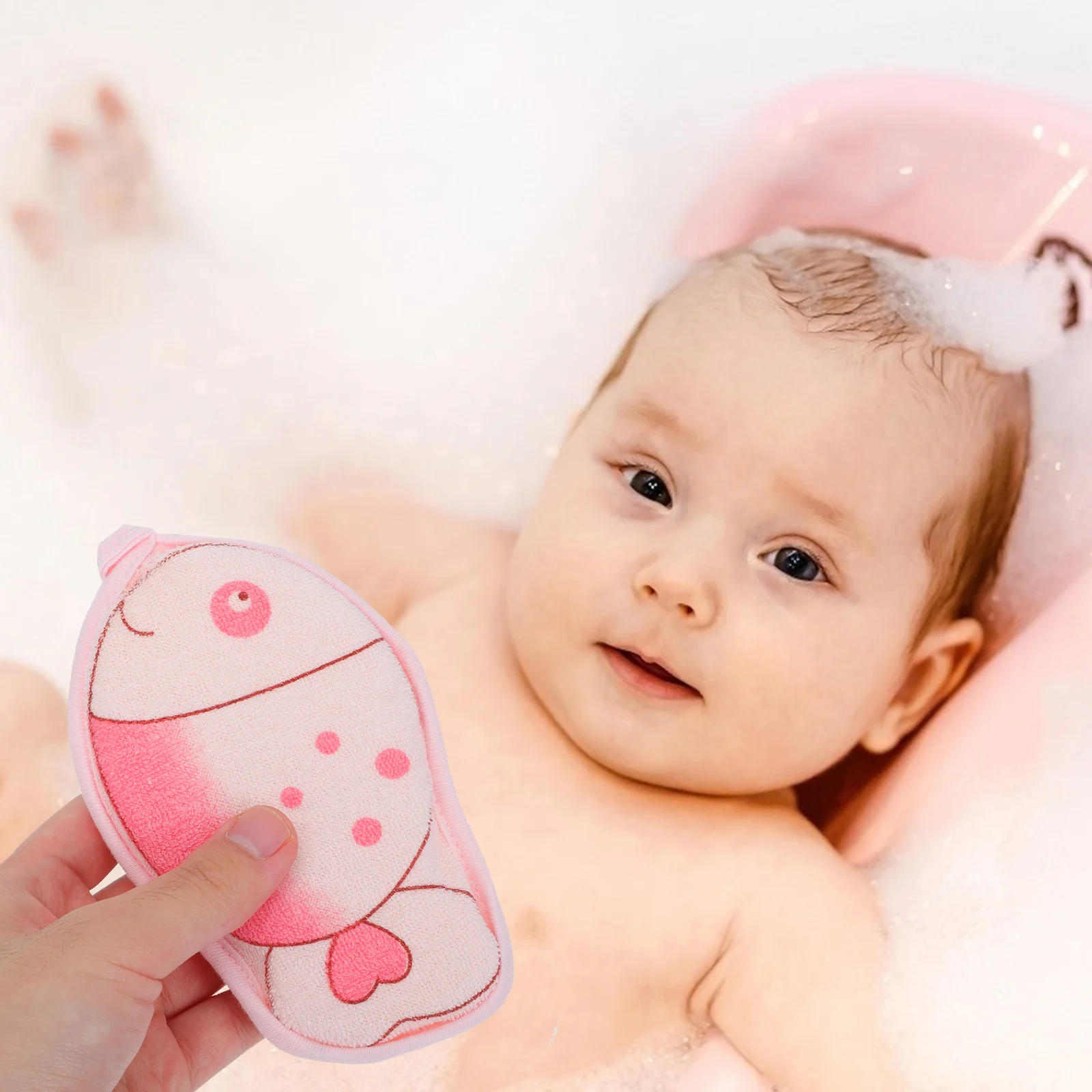 3 قطعة مناشف حمام الطفل لينة الجلد ودية الكرتون الرضع دش المناشف خفيفة الوزن المحمولة الاستخدام المزدوج الغسيل منشفة استحمام الطفل #2