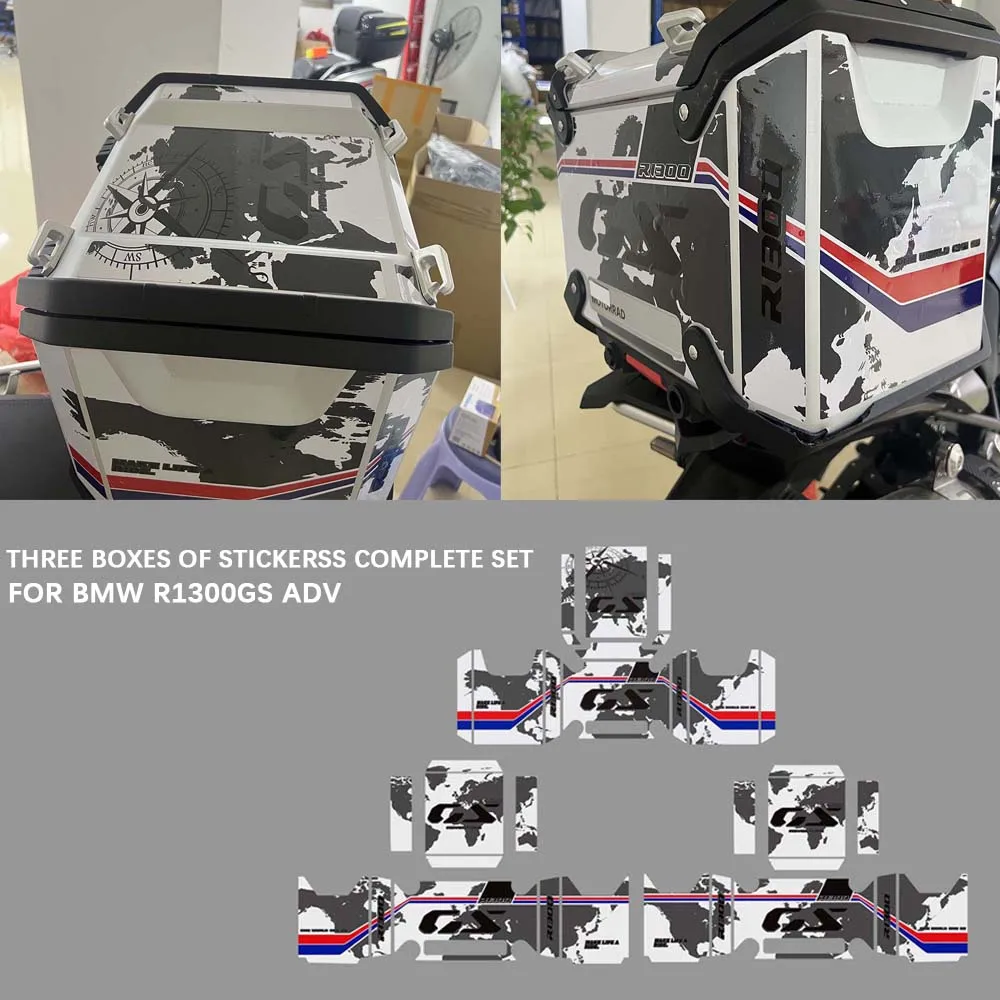 For BMW R 1300 GS Adventure Rallye Luggage carrier Trunk Luggage Panniers Aluminium Cases Stickers R 1300 GS ADV 2025-