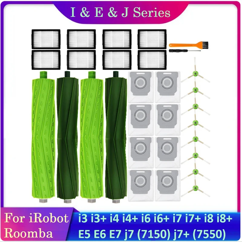 For Irobot Roomba I3 I3+ I4 I4+ I6 I6+ I7 I7+ I8 I8+ E5 E6 E7 J7 (7150) J7+ (7550) I,E,J Series Vacuum Cleaner Accessories