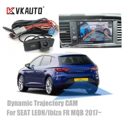 VKAUTO Canbus Dynamic Trajectory Camera For SEAT LEON/Ibiza FR CUPRA MQB 2016~ 2021 Parking backup Camera Work With MIB