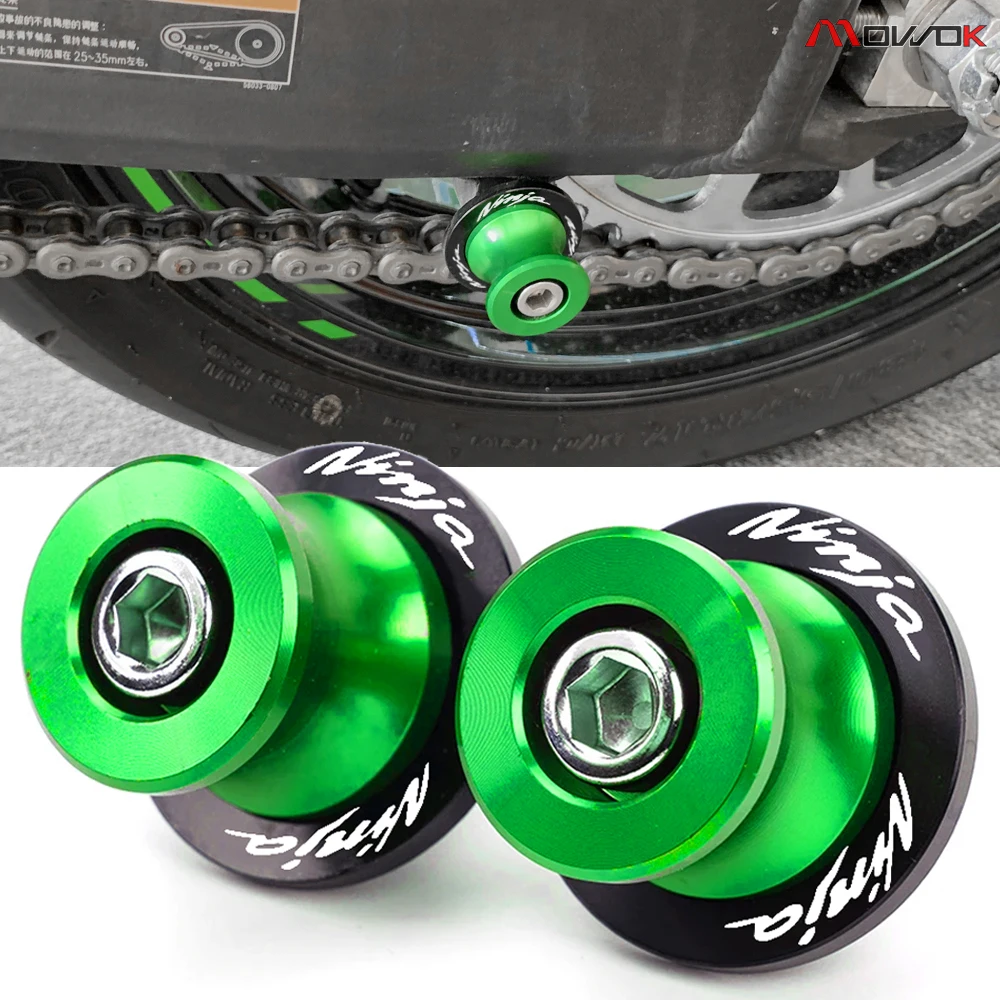 Ninja M8 M10 Swingarm Spools Sliders Rear Stand Screw Motorcycle For Kawasaki Ninja 500 ZX6R ZX10R 250 300 400 650 1000SX zx4rr