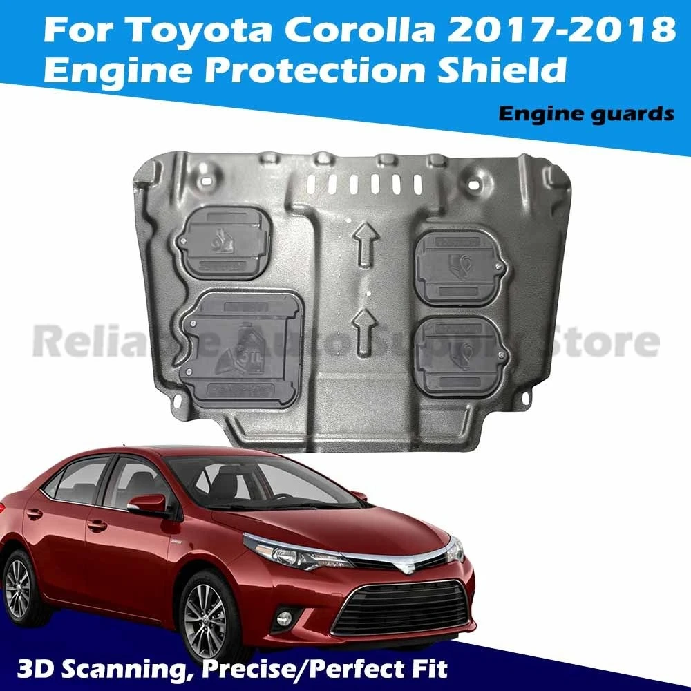 

Car Bottom Shield Anti Collision Plate Safe Protection Easy to Install For Toyota Corolla 2017-2018