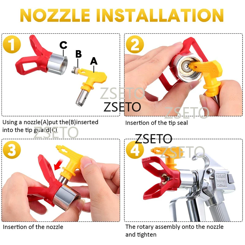 Airless spray nozzle series 2-6nozzle spray Titan/Wagner airless spray gun nozzle head