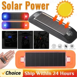 1-10pcs 오토바이 자동차 자전거 미니 LED 무선 경고 도난 방지 주의 빛 후면 충돌 방지 태양 광 스트로브