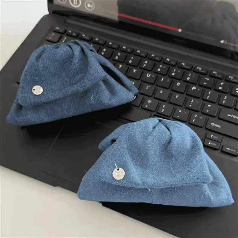 Artiglio per capelli con fiocco blu in denim dolce; Accessorio classico per coda di cavallo con clip di squalo per donna