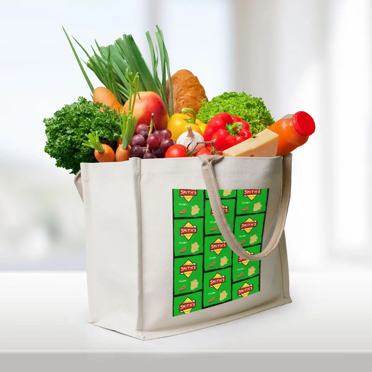 Chicken Chips Tote Bag tote bag women shopper bag woman sac pour femme Large bags for women