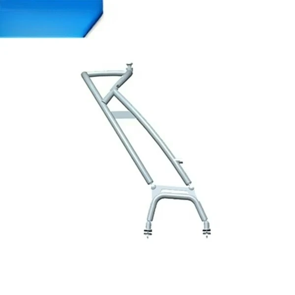 Reborn LaunchX Aluminium Front Facing Boat Wakeboard Tower Polished Black Wake Tower
