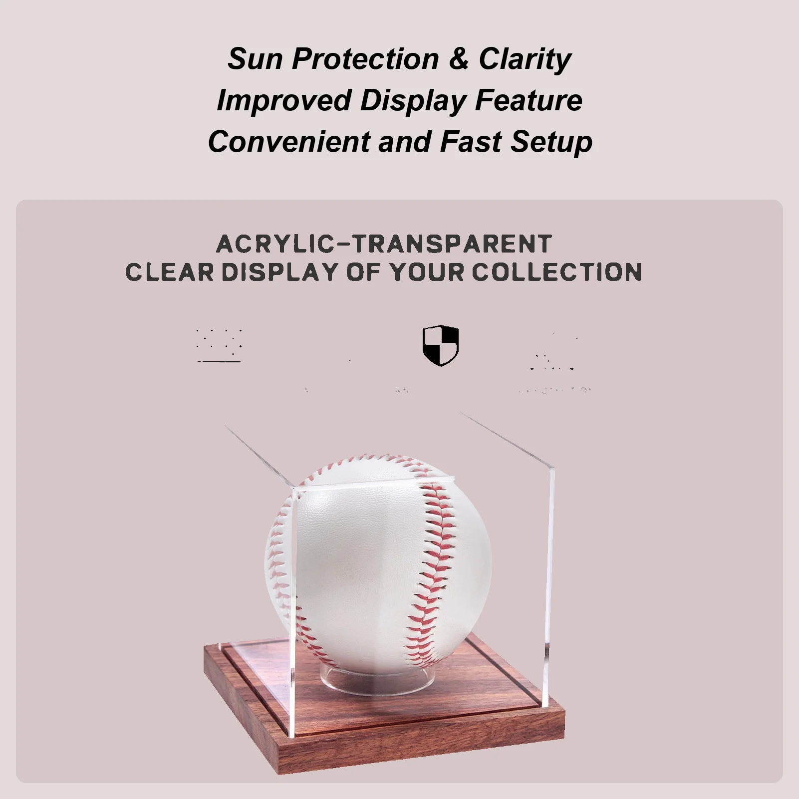 

Baseball Display Case Baseball acrylic storage box Autographed Baseball Clear Display Case Cube Baseball Display Case