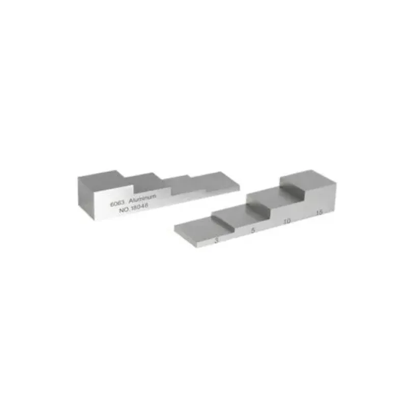 6063 Aluminum 4 Step Calibration Block NDT UT Reference Specimen For Ultrasonic Thickness Gauge Testing