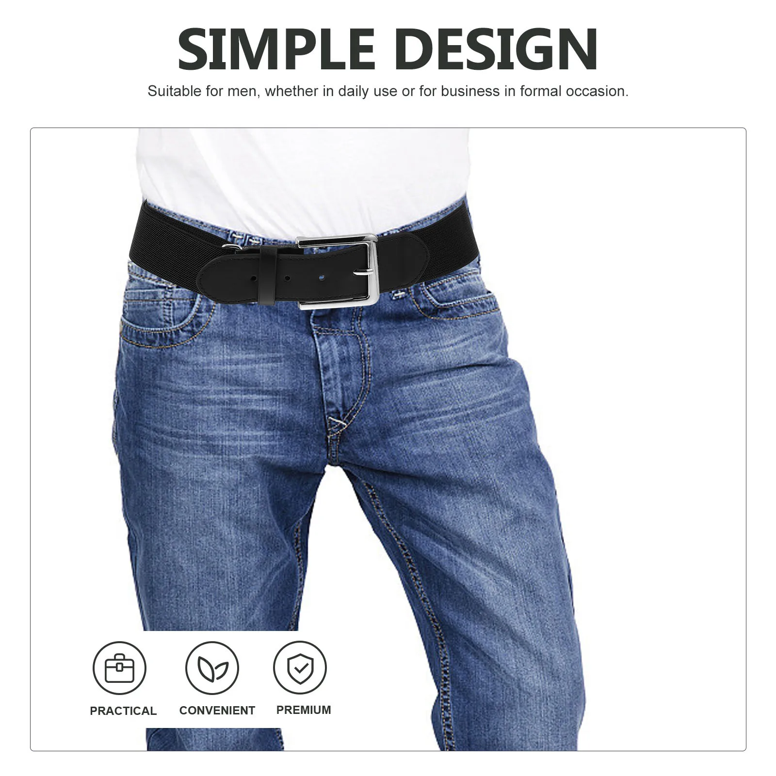 

Stretch Baseball Belt Adjustable for Men Women Softball Uniforms Sport Accessory Gift for Athletes Baseball Belt