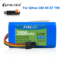 PALO 3500mAh 14.4v Rechargeable Battery for Qihoo 360 S5 S7 S7Pro T90 X9 Robotic Vacuum Cleaner Replacement Batteries Part