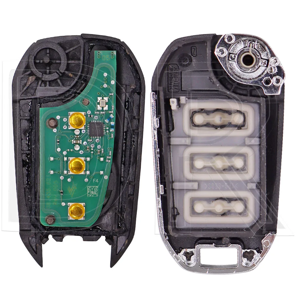 رائع 4A رقاقة HUF8543 433MHz الأصلي HU83/VA2 الوجه سيارة التحكم عن بعد مفتاح ذكي لبيجو 308 508 2008 3008 5008