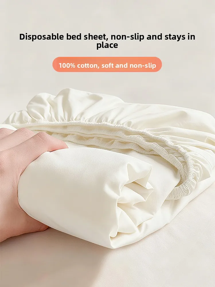 

Одноразовый чехол для кровати, для одного человека, для отелей и путешествий, хлопковый, пылезащитный, гигиенический, из утолщенного чистого хлопка.