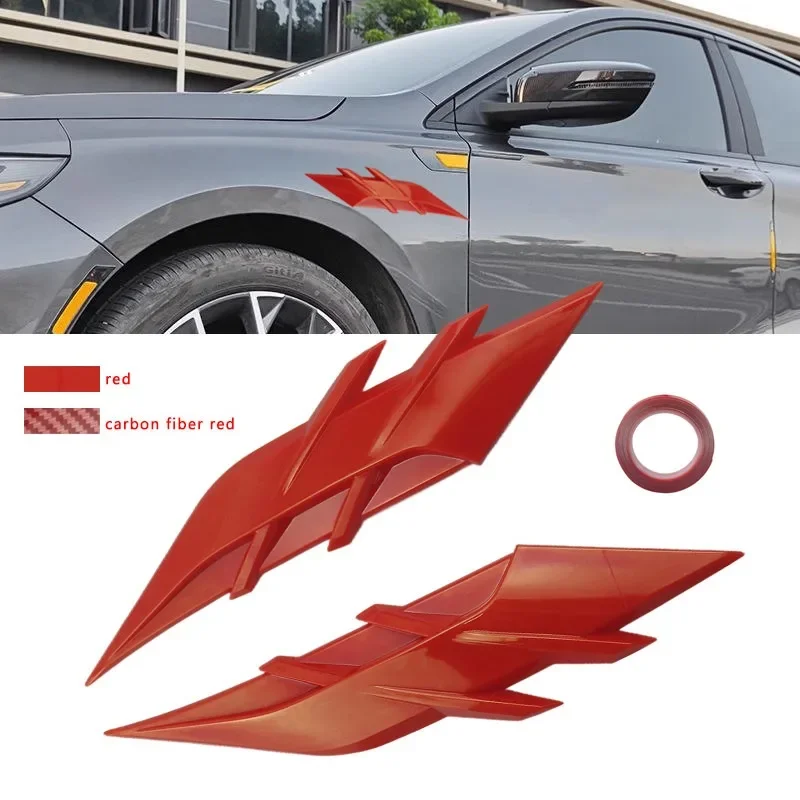 Automobile General Rear Window Side Spoiler Shunt Modified Triangular Louver Decorative Wing Fender Air Outlet Accessories