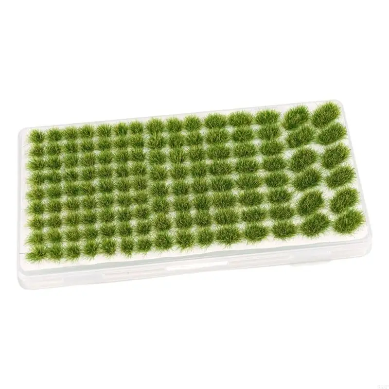 Static Grass Tufts Terrain Model Set Artificial Grass for Train Landscape, Railway Scenery, Miniature Shrub & Bushes 55KF