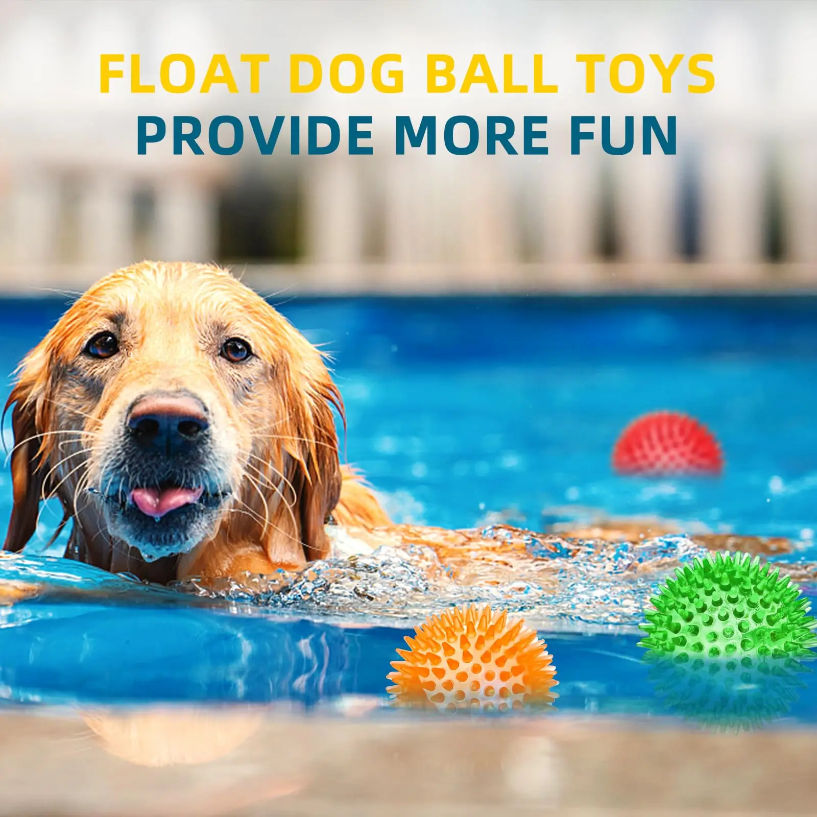 3/6Pcs Squeaky Dog Ball Toys,Dog Chew Balls for Boredom, Floatable Pool Dog Toys,Puppy Teeth Cleaning Toys for Small Medium Dogs - Image 6