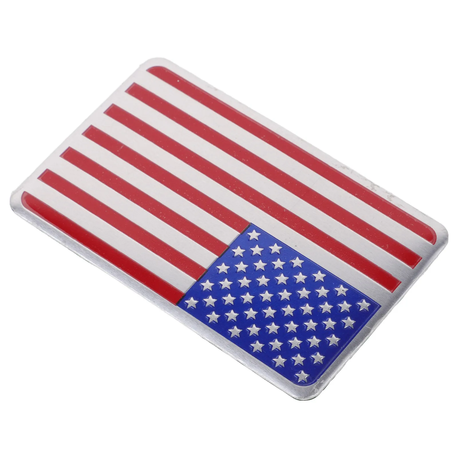 

Car Sticker American Flag Decal Durable Aluminum Versatile Application Side Rear Large Square Design Patriotism