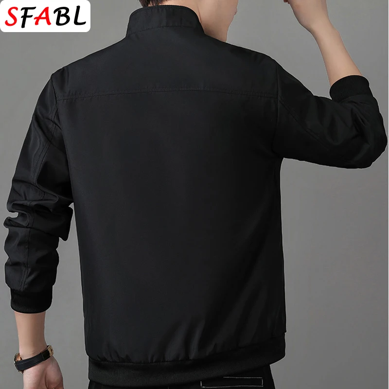 Neueste Frühjahr Jacke Männer Casual Jacke Zipper Tasche Bomber Jacke männer Jacken Slim Fit Luxus Baseball Mäntel L-3XL Oberbekleidung – Detail 5