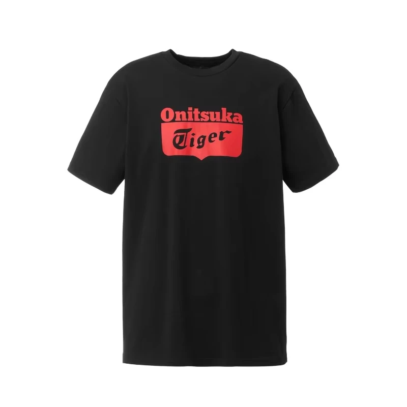 

2025 Japanese Trendy Brand New Classic Letter Printing Onitsuka Tiger Loose Casual Ins Style Women Couple Short Sleeves Tee Tops