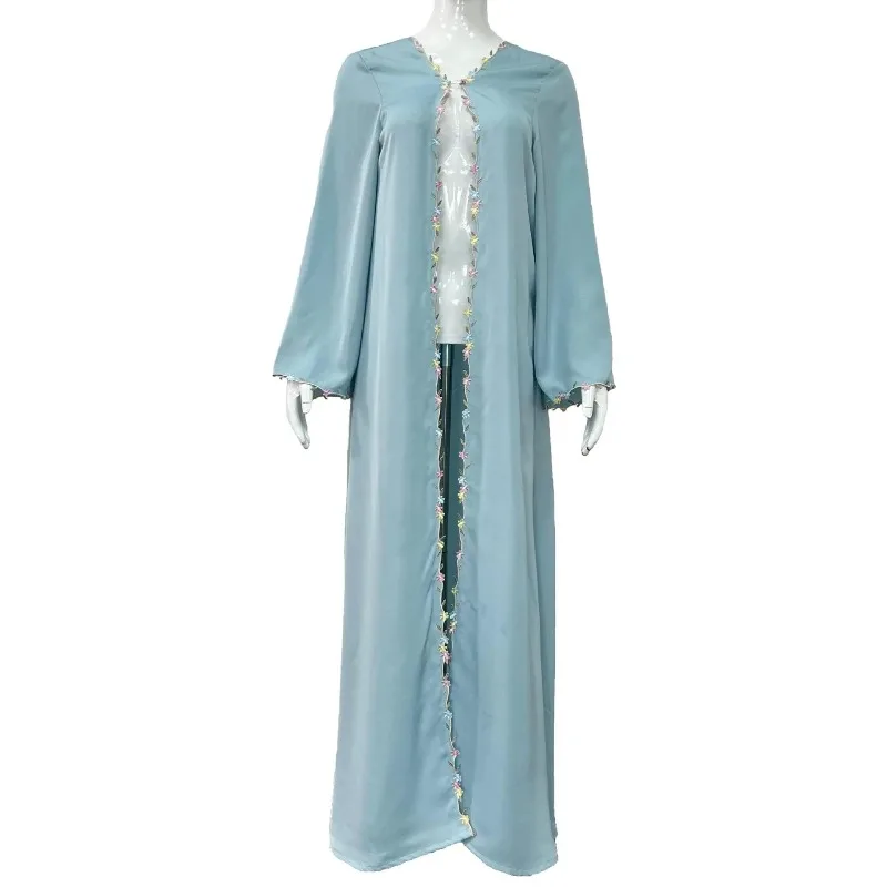 Morocco Muslim Dress Abayas Women Ramadan Embroidery Abaya Dubai Turkey Islam Kaftan Robe Longue Musulmane Vestidos Largos 2025