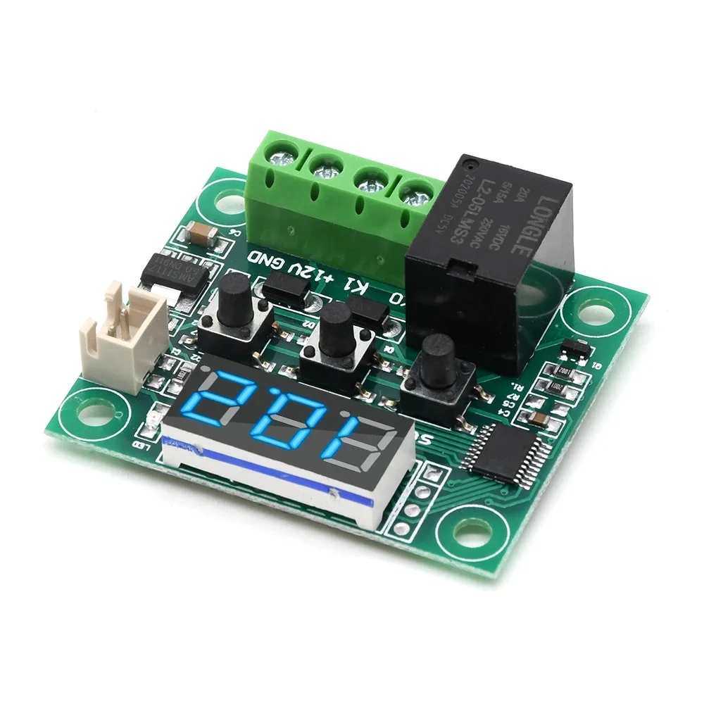 2 PCS W1209 DC12V Heat Cool Digital Thermostat Temperature Controller Miniature Thermostat Temperature Control Switch Panels